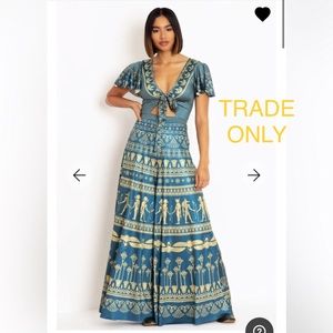 (TRADE ONLY) BLACKMILK GODS OF EGYPT RIO JUMPSUIT - LIMITED SOLD OUT sz SMALL